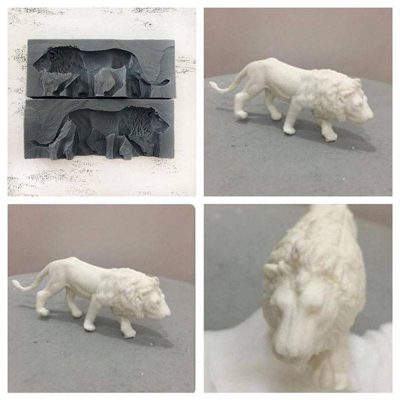 3D Aslan Silikon Kalıp - Sihirli Durak
