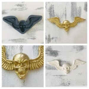Skull With Wings Silikon Kalıp