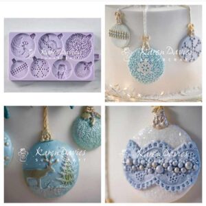 Karen Davies Christmas Bubbles Silikon Kalıp